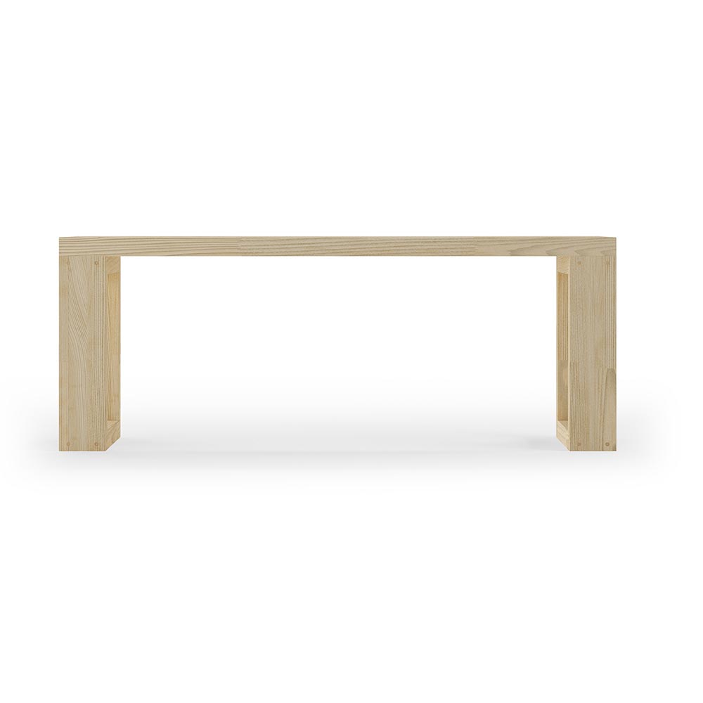 FRAMES-bænk i ask lys
