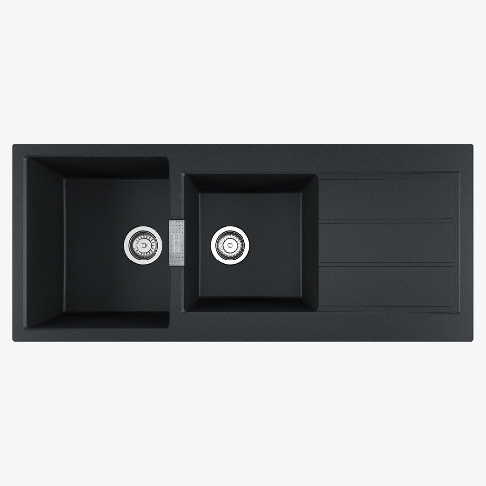 Franke vask carbon black S2D 621 Vendbar