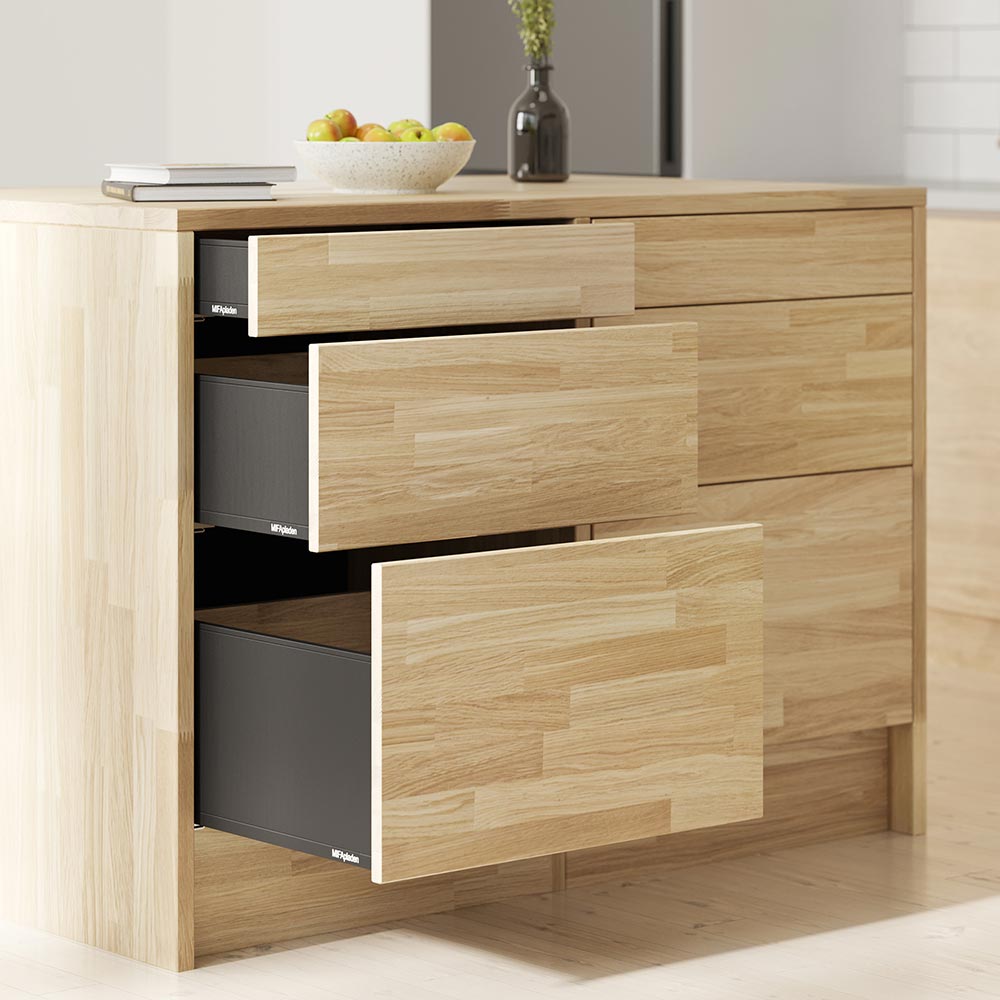 Køkken-ø i eg, 1281x810mm, Rømø - Hede