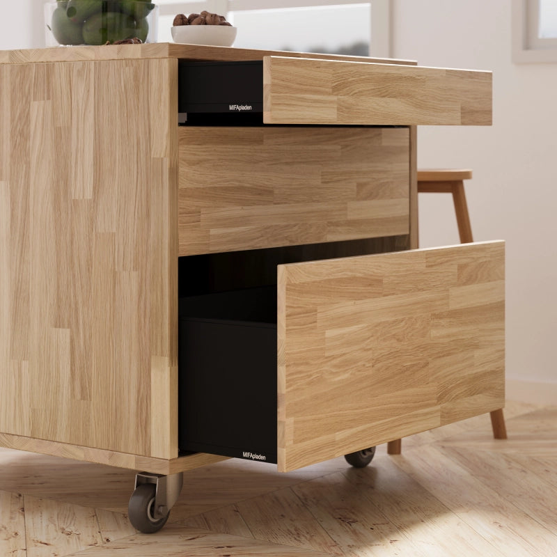 Køkken-ø i eg, 854x810mm, Fanø - Hede