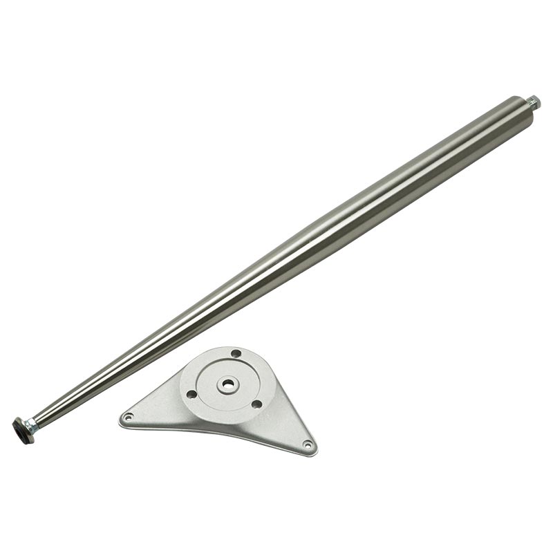 Konisk bordben 705mm, børstet