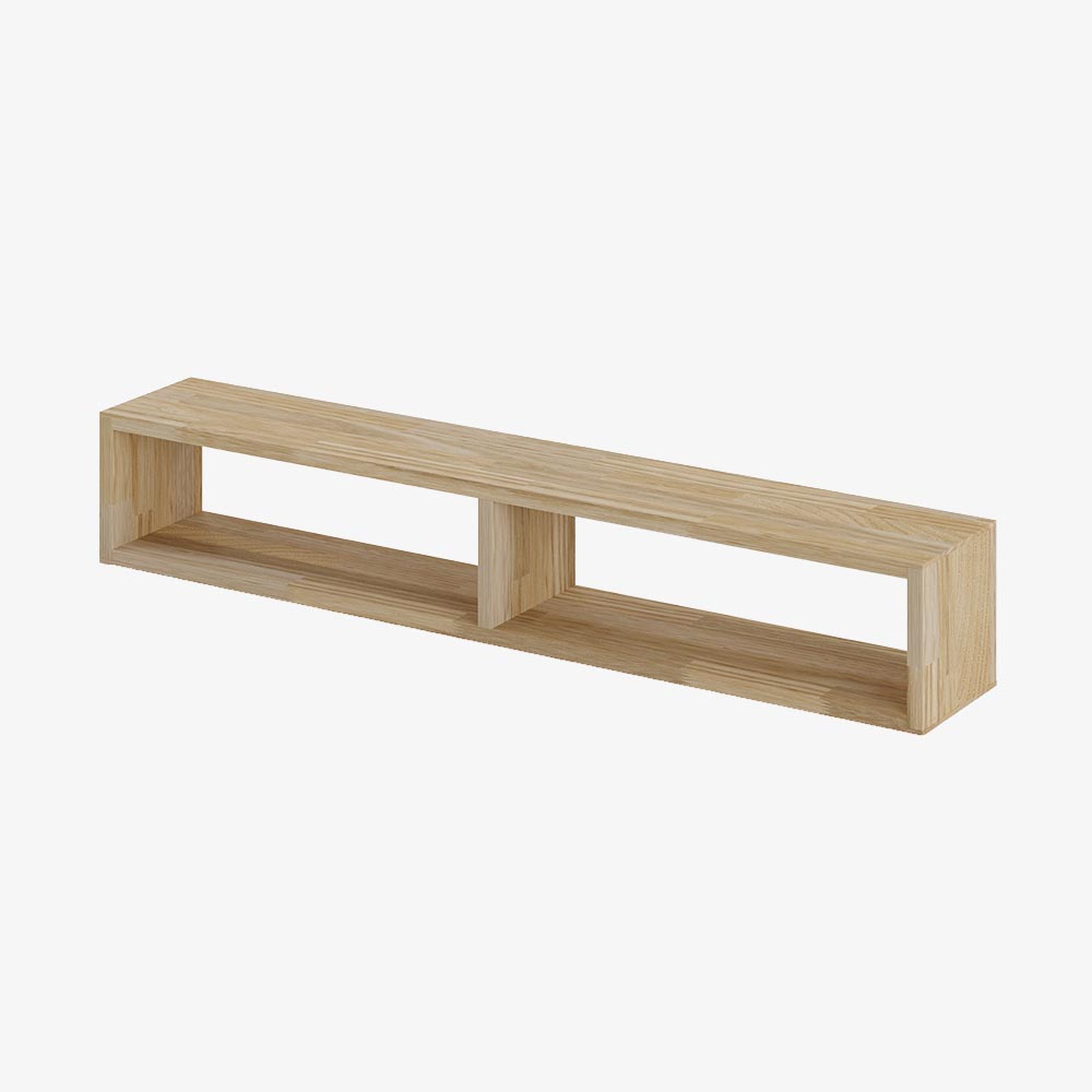 Reol i eg, 2 rum, 177,5x1065x177,5mm