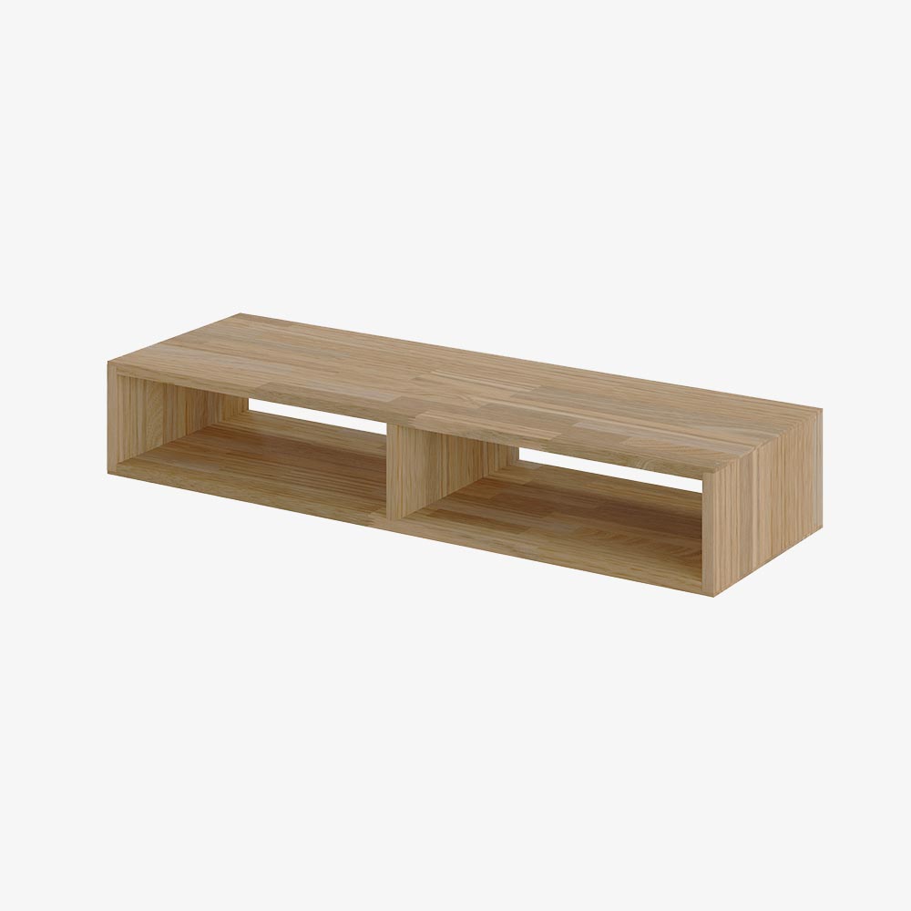 Reol i eg, 2 rum, 177,5x1065x355mm