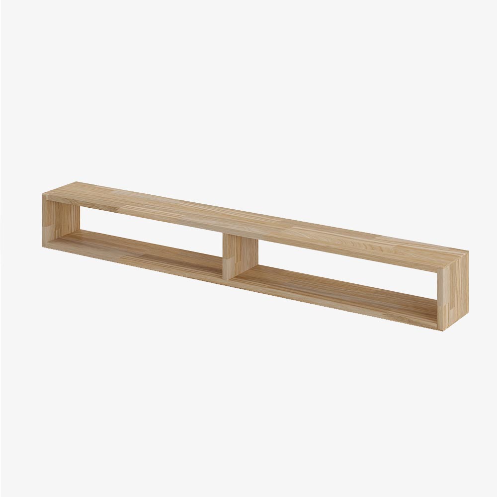 Reol i eg, 2 rum, 177,5x1420x177,5mm