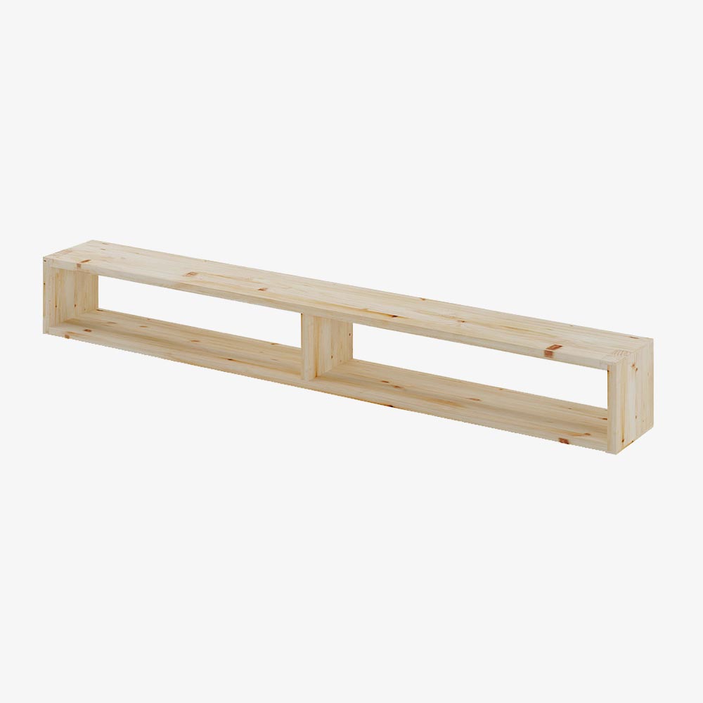 Reol i fyr, 2 rum, 177,5x1420x177,5mm