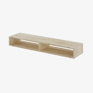 Reol i fyr, 2 rum, 177,5x1420x355mm