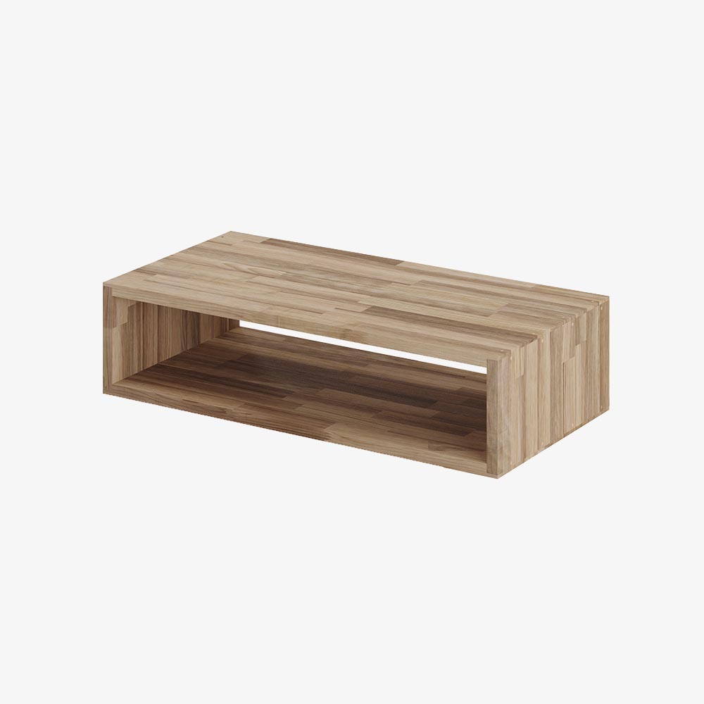 Reol i valnød, 1 rum, 177,5x710x355mm