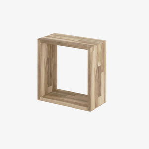 Reol i valnød, 1 rum, 355x355x177,5mm