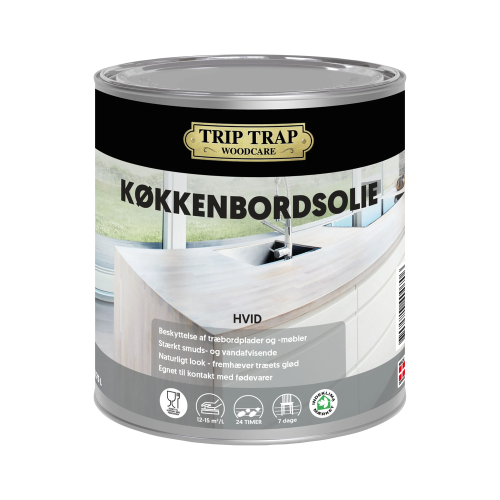 Trip Trap køkkenbordsolie, hvid