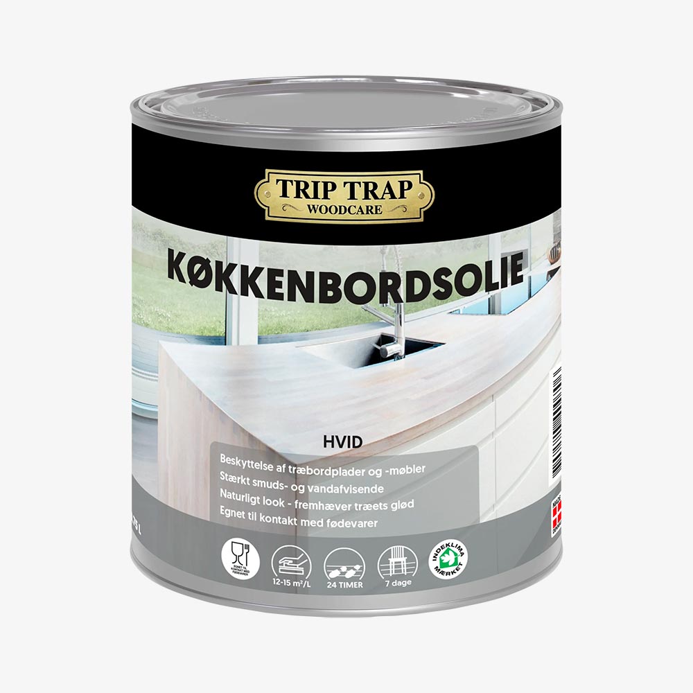 Trip Trap køkkenbordsolie, hvid