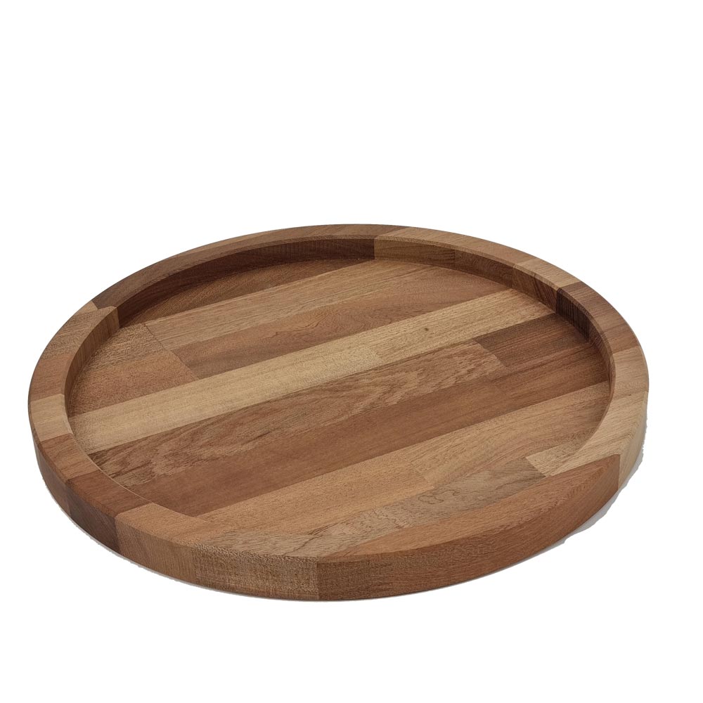 Rund bakke i 27 mm MAHOGNI, Ø350mm