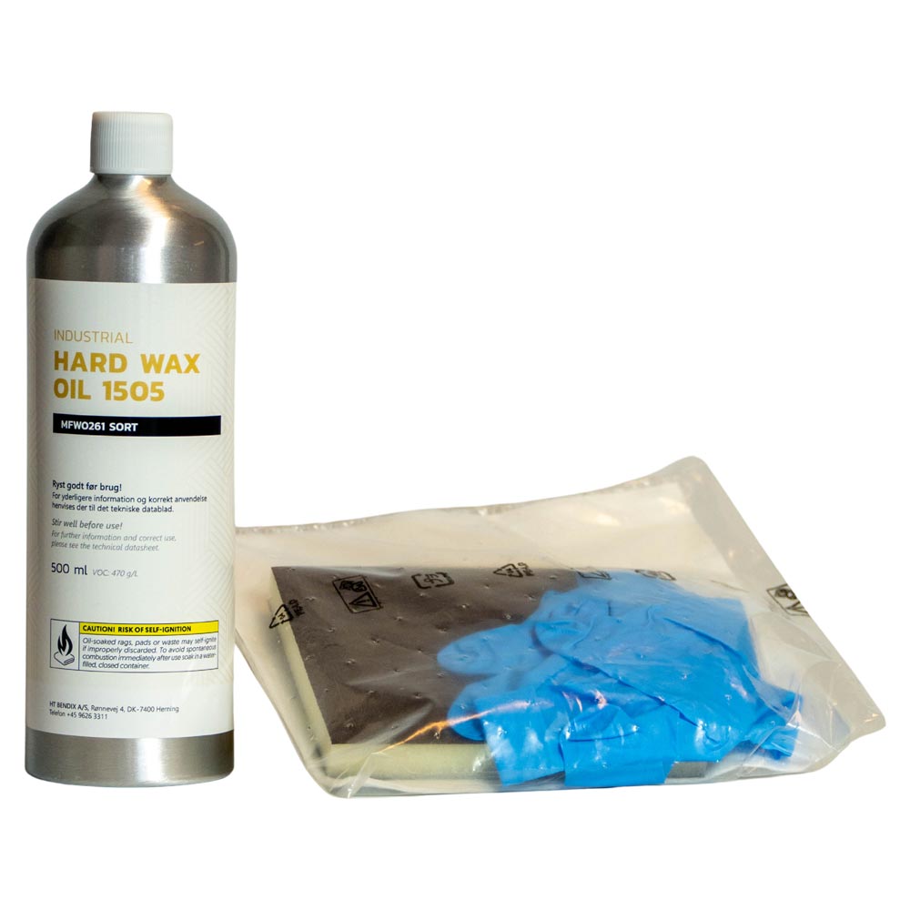 0,5 l Hardwax 1505, Sort olie