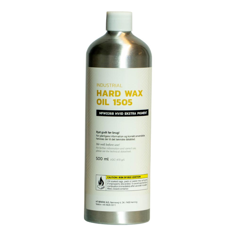0,5 l Hardwax 1505, Hvid olie billede til print