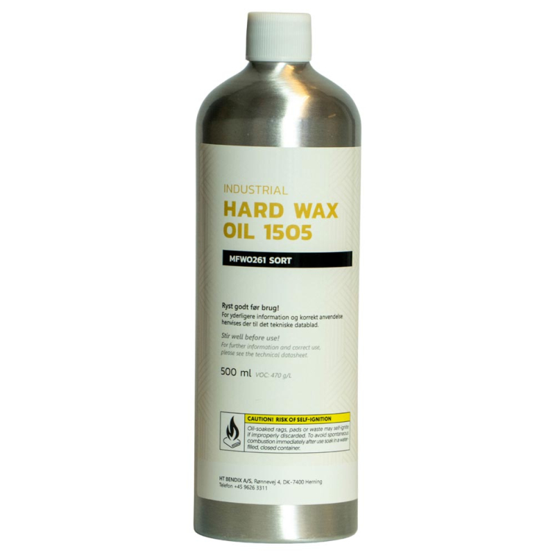0,5 l Hardwax 1505, Sort olie billede til print